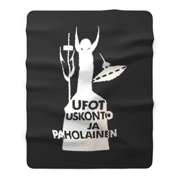 Ufot Uskonto ja Paholainen Fleece Blanket