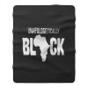 Unapologetically Black Fleece Blanket