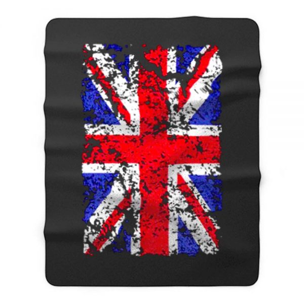 Union Jack Vintage Flag Fleece Blanket