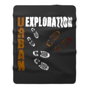 Urban Exploration Urbex Lost Places Fleece Blanket