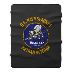 Us Navy Seabees Fleece Blanket