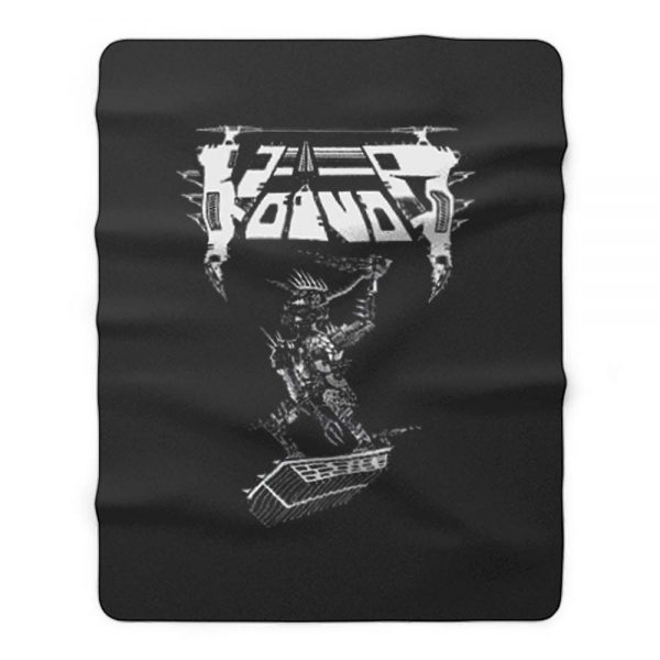 VOIVOD THRASHING RAGE THRASH PROGRESSIVE METAL CORONER VEKTOR Fleece Blanket