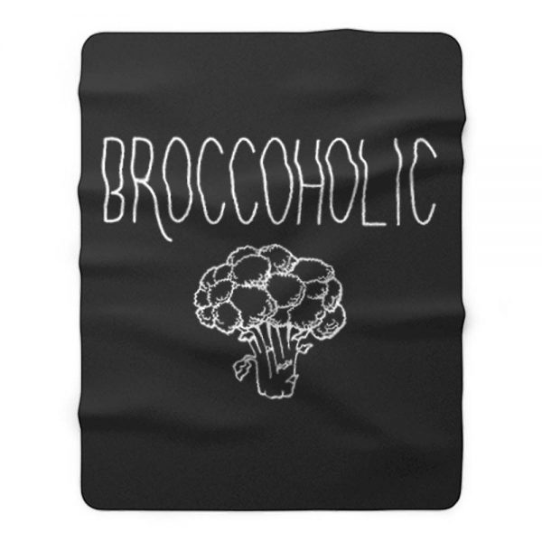 Vegan Broccoholic Fleece Blanket