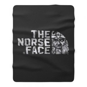 Viking apparel The norse face front Next Level Mens Triblend Fleece Blanket