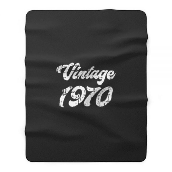 Vintage 1970 Fleece Blanket