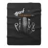 Vintage Motorcycle Black Mach 4 Fleece Blanket