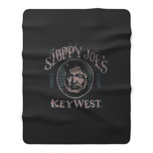 Vintage Sloppy Joes Key West Florida Fleece Blanket