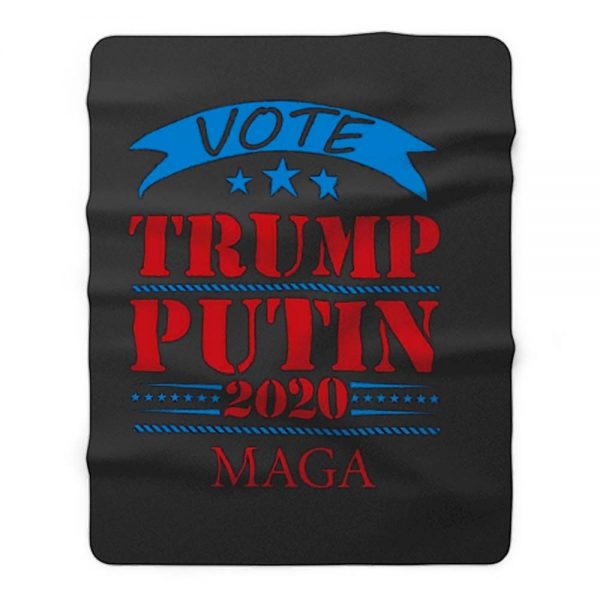 Vote Trump Putin 2020 United States Election American President Fleece Blanket