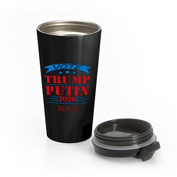 Vote Trump Putin 2020 United States Election American President Stainless Steel Travel Mug