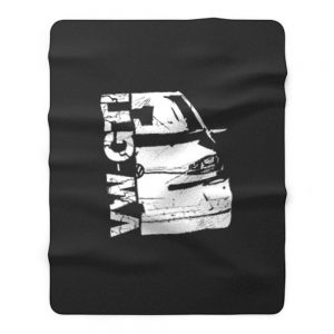 Vw Gti Volkswagen Fleece Blanket