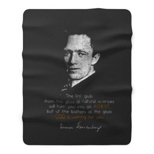 WERNER HEISENBERG THE FIRST GULP Fleece Blanket