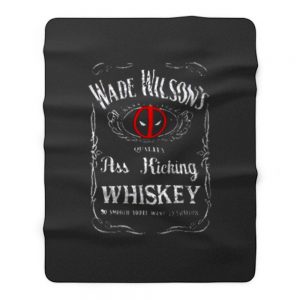 Wade Wilson Deadpool Whiskey Fleece Blanket