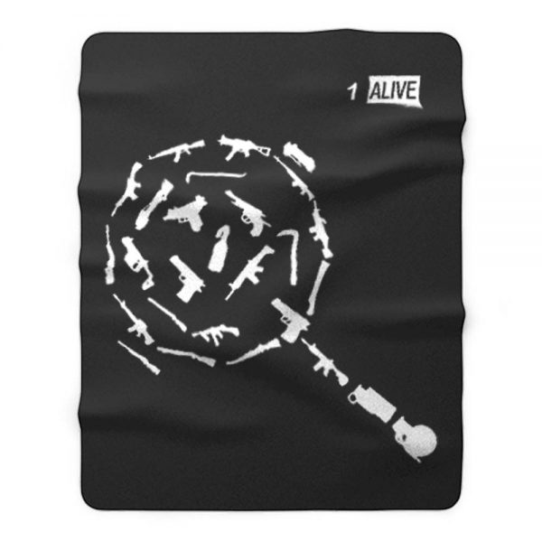 Weapons of PUBG Fleece Blanket