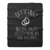 Wedding Officiant Fleece Blanket