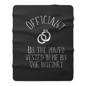 Wedding Officiant Fleece Blanket