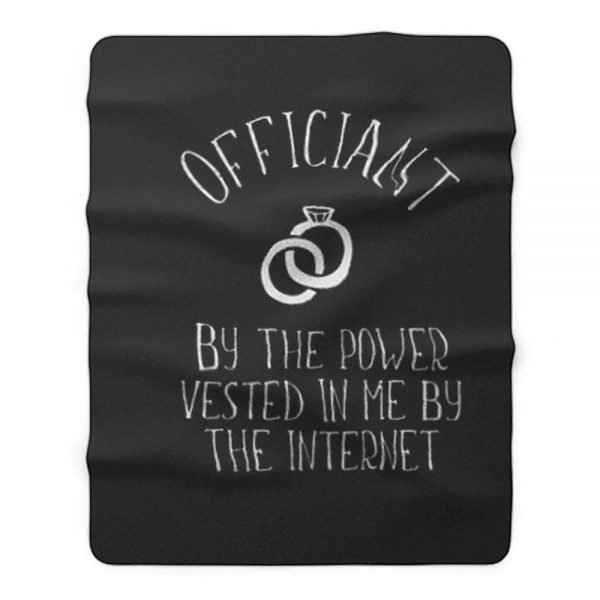 Wedding Officiant Fleece Blanket