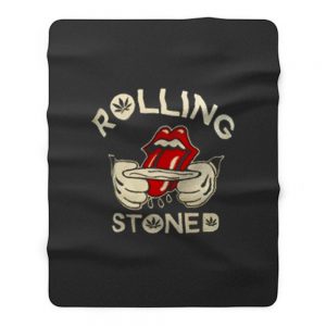Weed Marijuana Rolling Stoned Pot Fleece Blanket