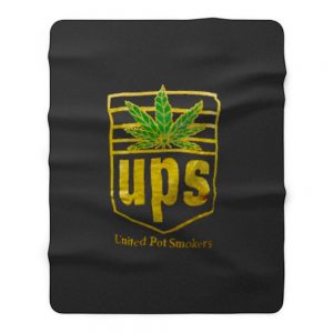 Weed Marijuana United Pot Smoker Fleece Blanket