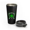 Weed Shield Cannabis Pot Funny Design 2020 gift top Stainless Steel Travel Mug