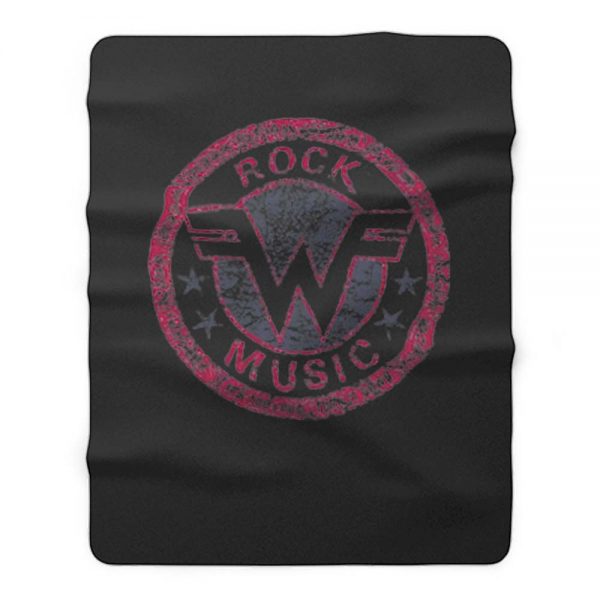 Weezer Logo Retro Rock Music Fleece Blanket
