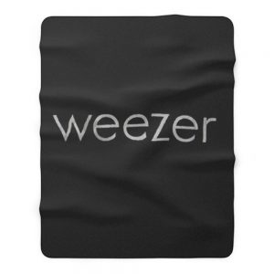 Weezer Simple Logo Fleece Blanket