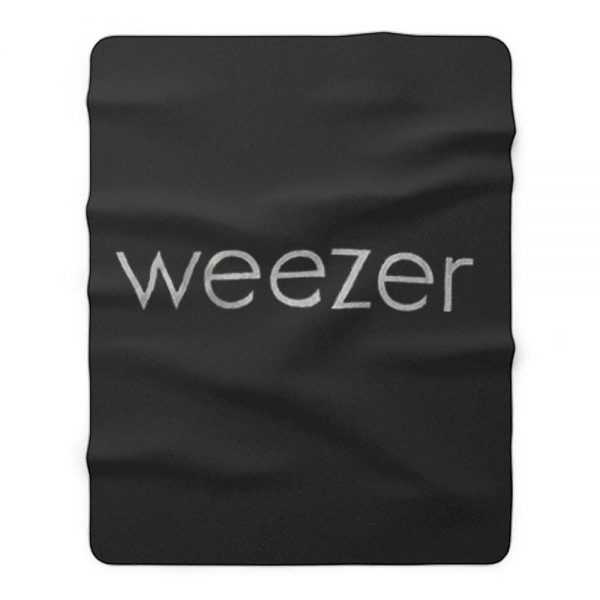 Weezer Simple Logo Fleece Blanket