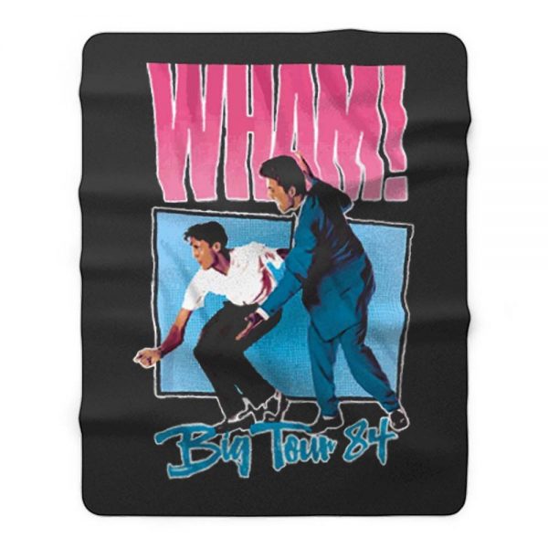 Wham Big Tour 84 George Michael Fleece Blanket