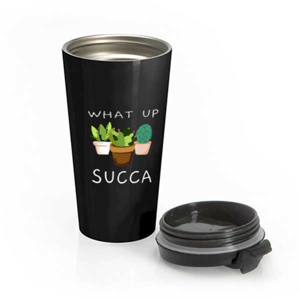 Whats Up Succa Stainless Steel Travel Mug