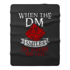 When The Dungeon Master Smiles Fleece Blanket