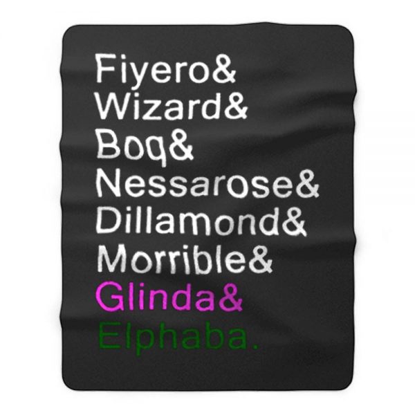 Wicked the musical Fleece Blanket