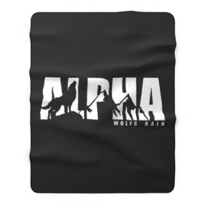 Wolfs Rain Alpha Howling Wolves Kiba Hige Cheza Nature Fleece Blanket