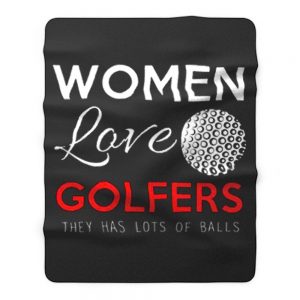 Women Love Golfers Funny Golf Lover Fleece Blanket