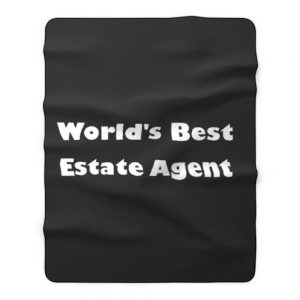 Worlds Best Estate Agent Fleece Blanket