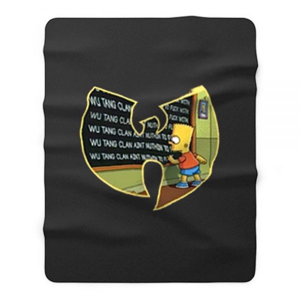 Wu Tang Clan Bart Simpson Fleece Blanket