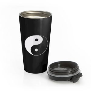 Yin And Yang Logo Stainless Steel Travel Mug