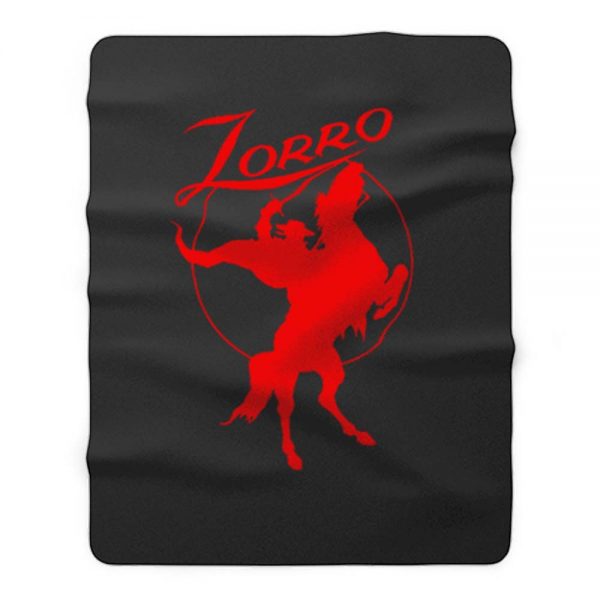 Zorro Red Horse Movie Character Fleece Blanket