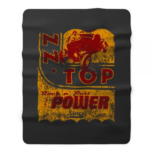 Zz Top Oil Power Band Fleece Blanket