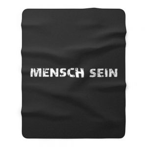 mensch sein Fleece Blanket