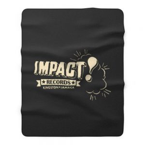 retro IMPACT Records Jamaica Fleece Blanket