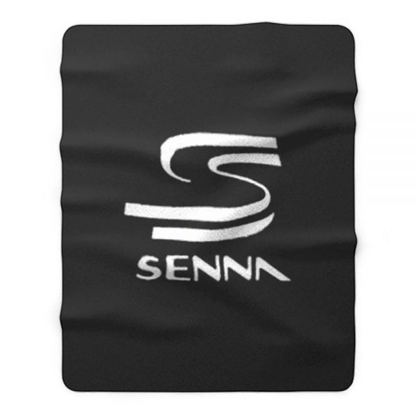 senna f1 racing Fleece Blanket