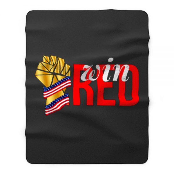 win red Fleece Blanket