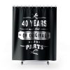 40 Years Old Birthday Funny Gift Shower Curtains