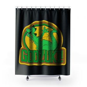 70s Cartoon Classic Godzilla Godzuki Shower Curtains