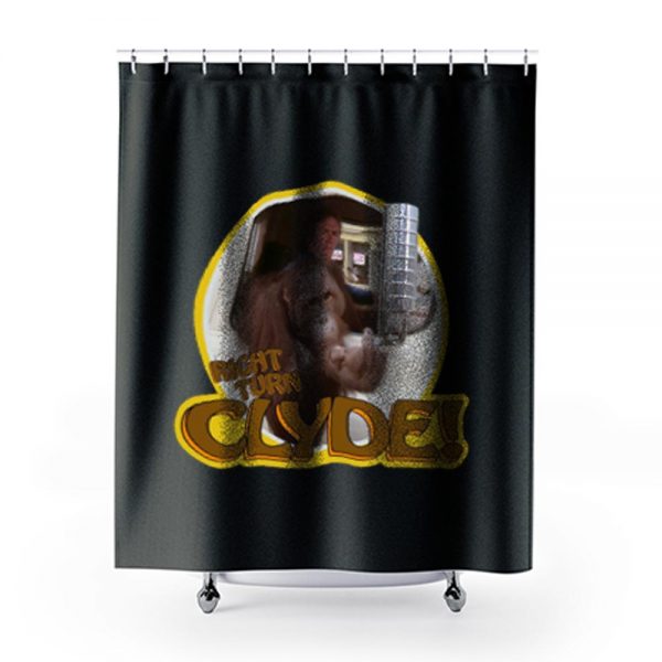 70s Eastwood Classic Every Which Way But Loose Right Turn Clyde Shower Curtains