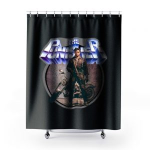 80s Comic Classic The Punisher Poster Art Shower Curtains