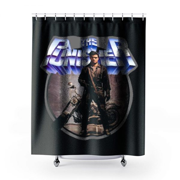 80s Comic Classic The Punisher Shower Curtains