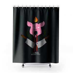 AMERICAN HORROR STORY PIG Shower Curtains