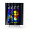 Absente Vintage Absinthe Liquor Advertisement with Van Gogh Shower Curtains