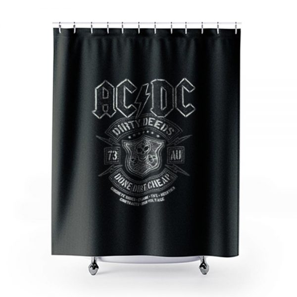 Acdc Dirty Deeds Shower Curtains