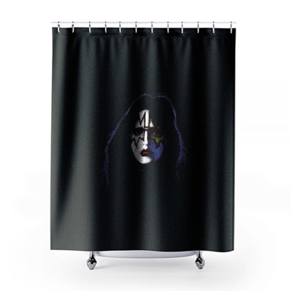 Ace Frehley Face Makeup Shower Curtains